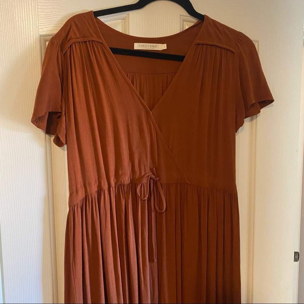 Rust Christy Dawn Dress
